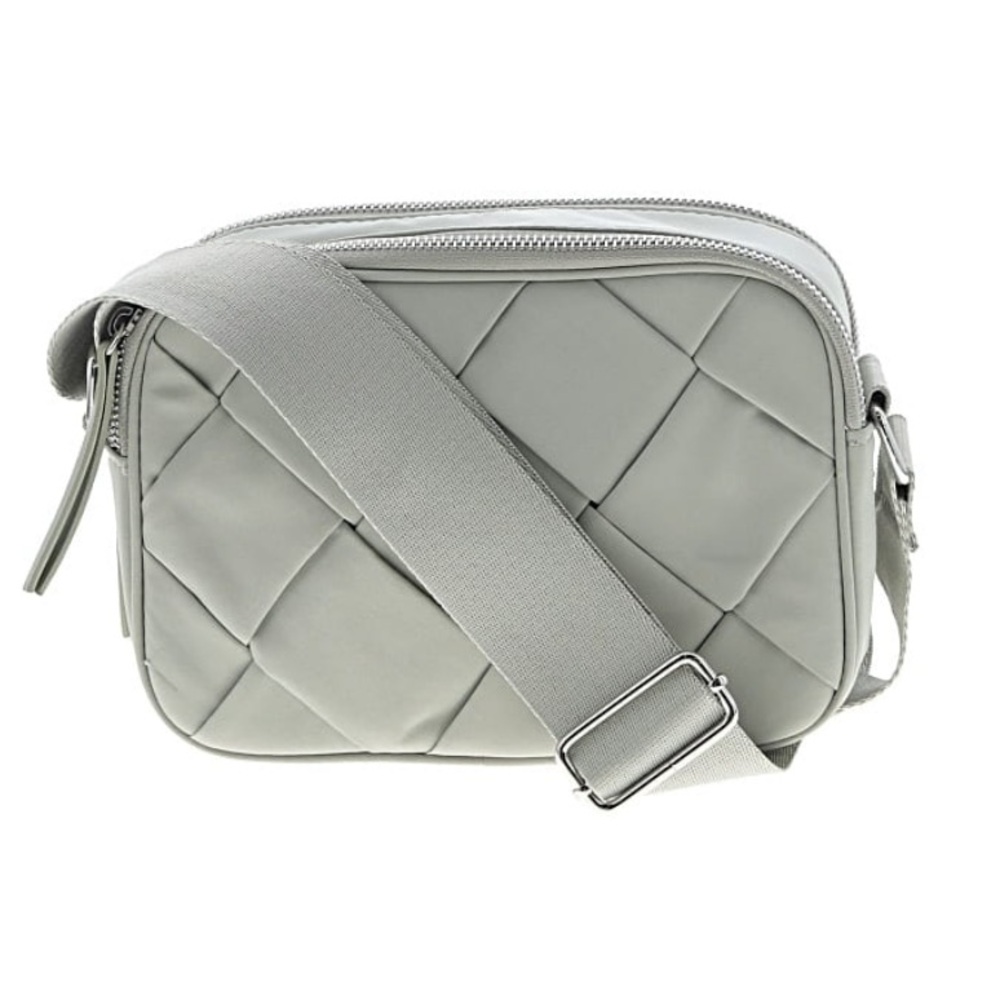 House of Harlow 1960 Gray Quilted Crossbody Bag